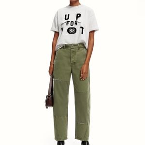 Loose fit graphic organic T-shirt Scotch & Soda size small